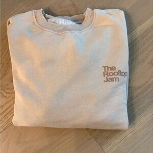 Kids Zara Beige Graphic Sweatshirt Size 9-10